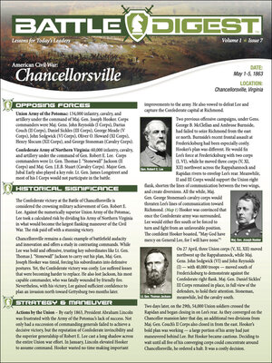 cover image of Battle Digest: Chancellorsville